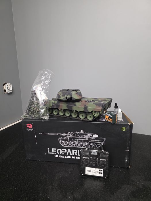 Czołg 2A6 LEOPARD 1:16 Heng Long dym V.7.0,2,4Ghz