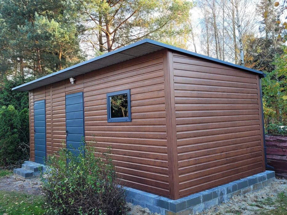 OKAZJA Garaz blaszany 3x5 na budowe schowek blaszak