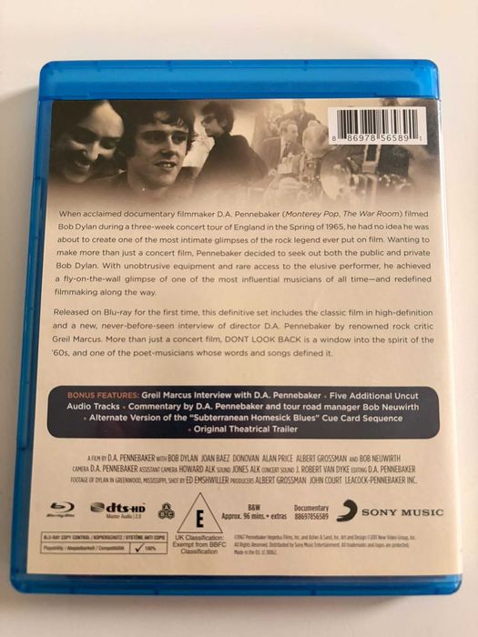 Film dokumentalny Blu-Ray: Bob Dylan - Dont Look Back