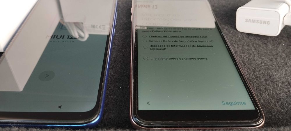 Telemóvel Samsung Galaxy e Redmi
