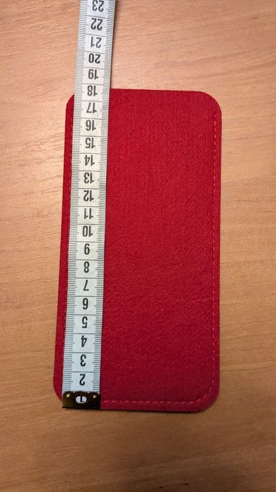 Чохол для окулярів тканевий червоний