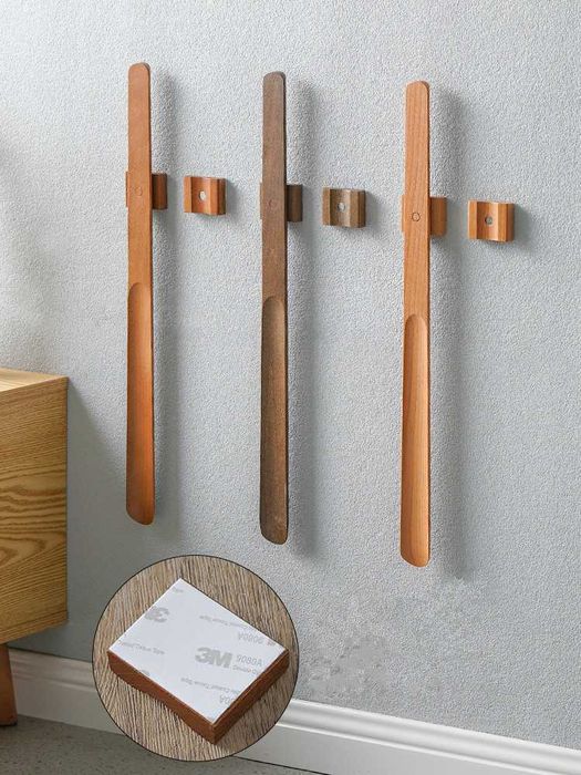 Ріжок, лопатка, ложка для взуття обуви 70 см з дерева бук на магніті
