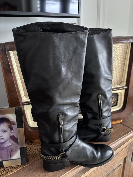 Kozaki oficerki Mcq Alexander Mcqueen Mqueen skora 37
