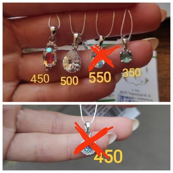 Срібні підвіски з натуральними камінчикамиком на ваш вибір.