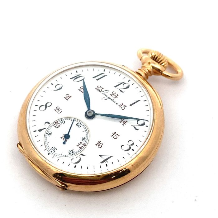 Чоловічий кишеньковий годинник Longines, вживаний, 18-каратне жовте зо