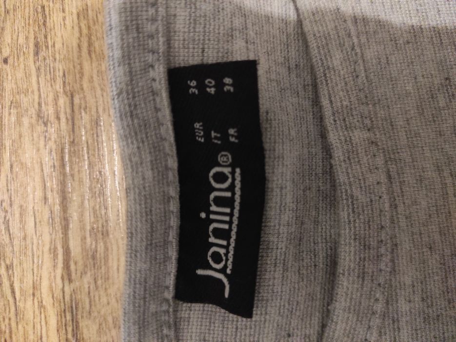 Bluzka tunikowa szara