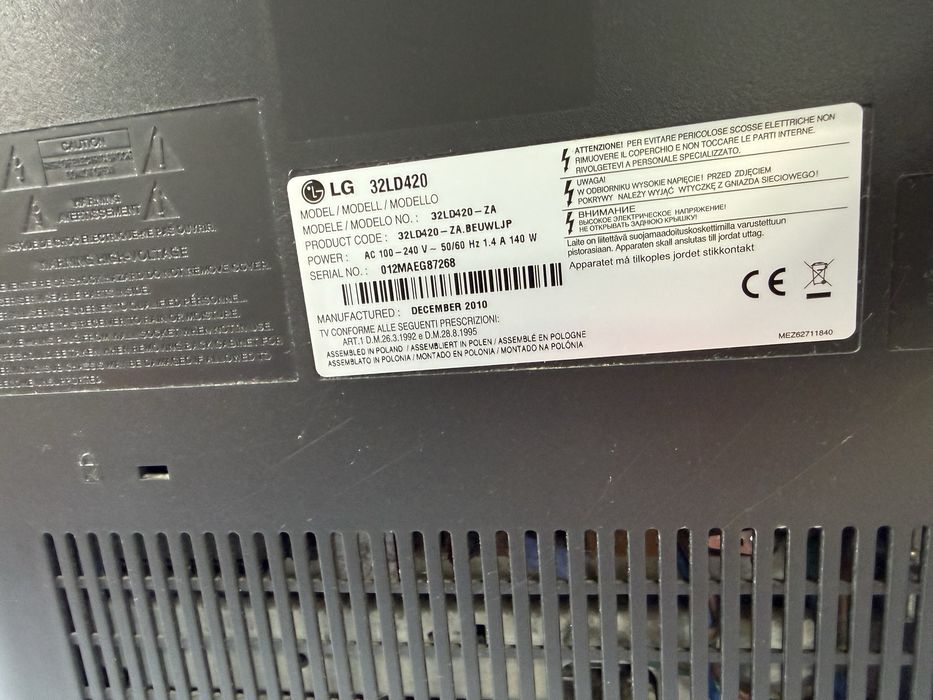 Tv lg 32 d420 z pilotem uzywany