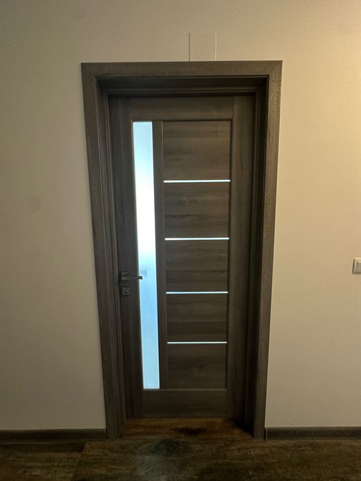 Portas interior cinzentas completas