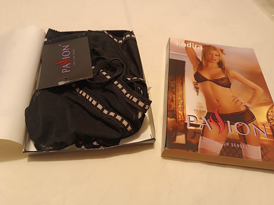 Conjunto Lingerie. Soutien, Calcinha e Ligueiro. S/M