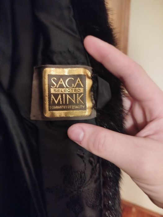 Futro Mink naturalna norka długie futro w idealnym stanie