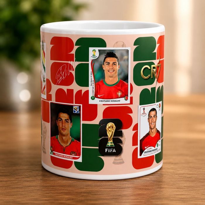 Canecas dos jogadores do mundial