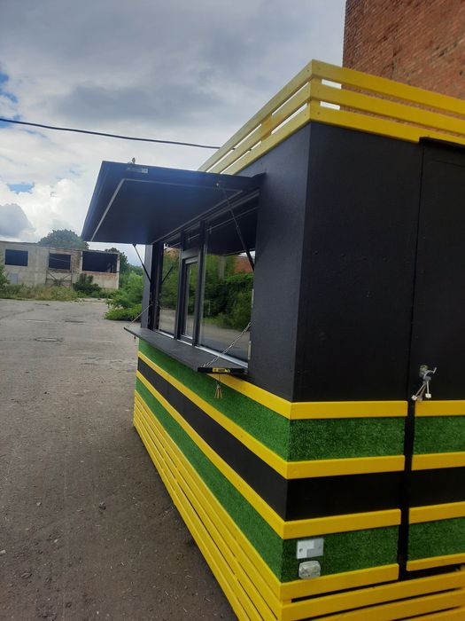 Кіоск торговий прицеп,купава,МАФ,кав'ярня з дерев'яним декором