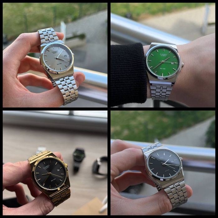 Годинник Casio MTP-VC01 Silver/Black | Мужские часы Касио | Часи А159