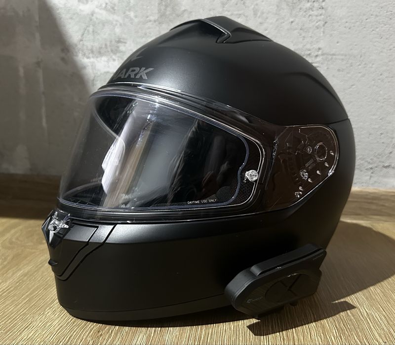 Kask motocyklowy Shark Ridill 2  black mat rozm. S 55-56 cm intercom