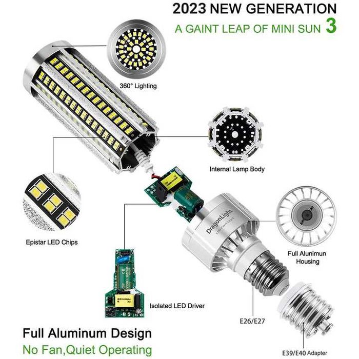 LedSpot DragonLight 60W 6000K