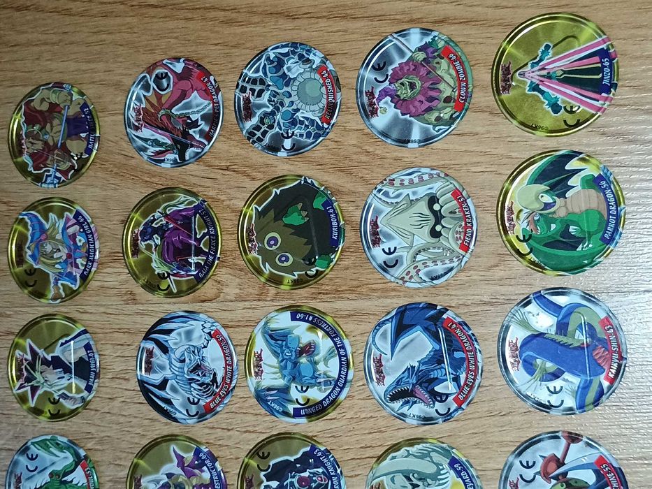 YuGiOh metal Tazo Duel cała seria 30/30 komplet full