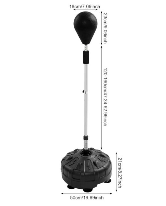 Saco de boxe em pé, saco de boxe para adultos, ajustável, para adultos