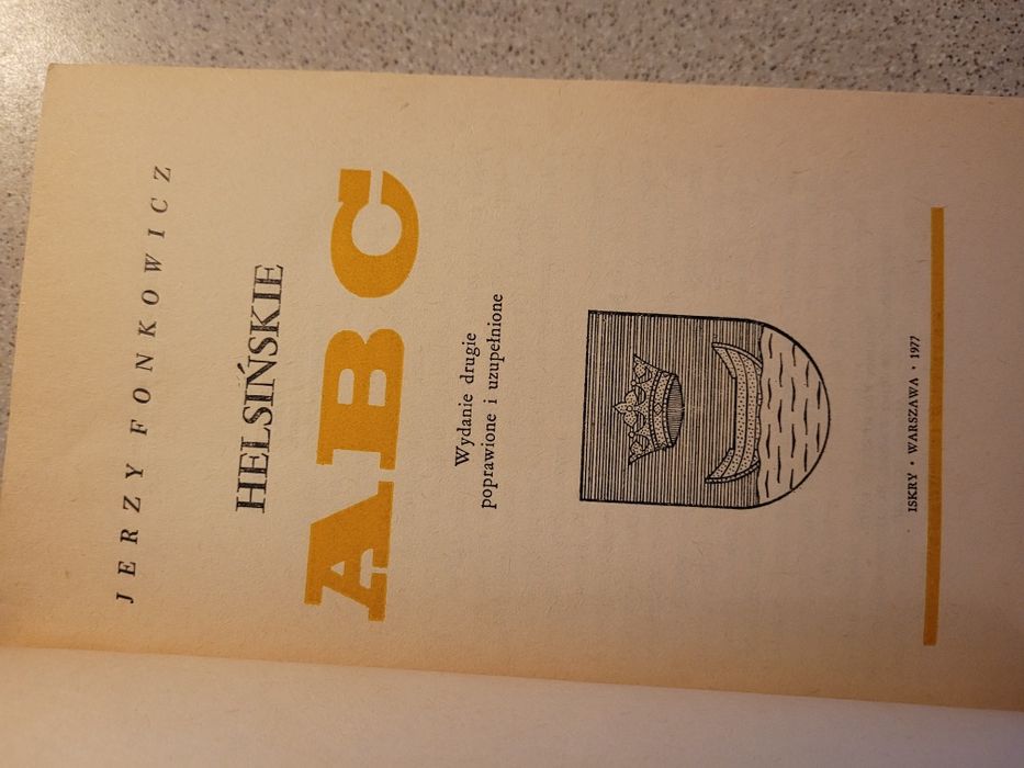 Jerzy Fonkowicz Helsińskie ABC 1977 Iskry