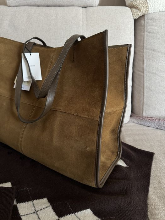 Сумка шоппер від Манго, Mango, замш!