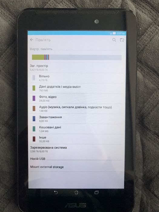 Продам планшет Asus Memo Pad 7 k017 (ME170C)