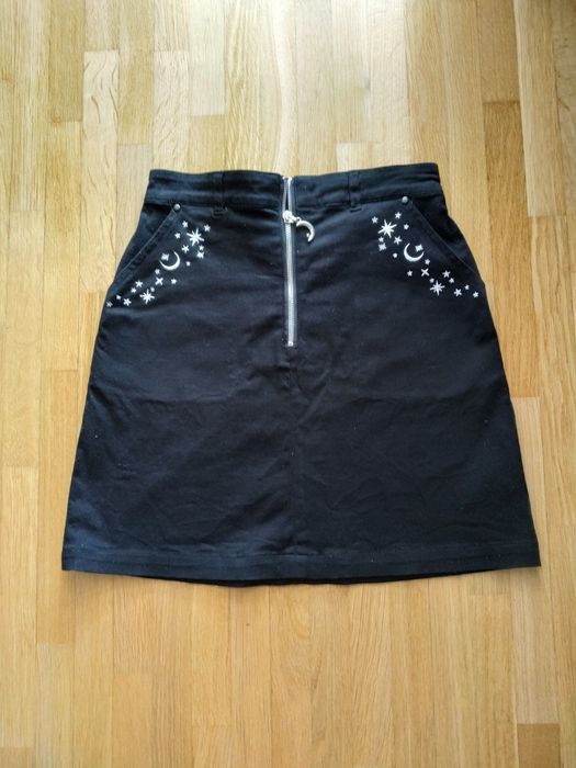 Spódnica damska ,czarna XS, 34, Hell Bunny, mini, alternative