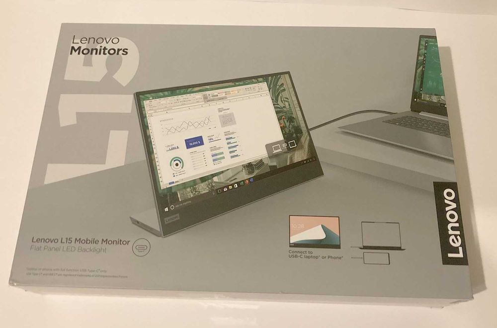 Monitor Przenośny Lenovo L15 1920x1080 Gwarncja