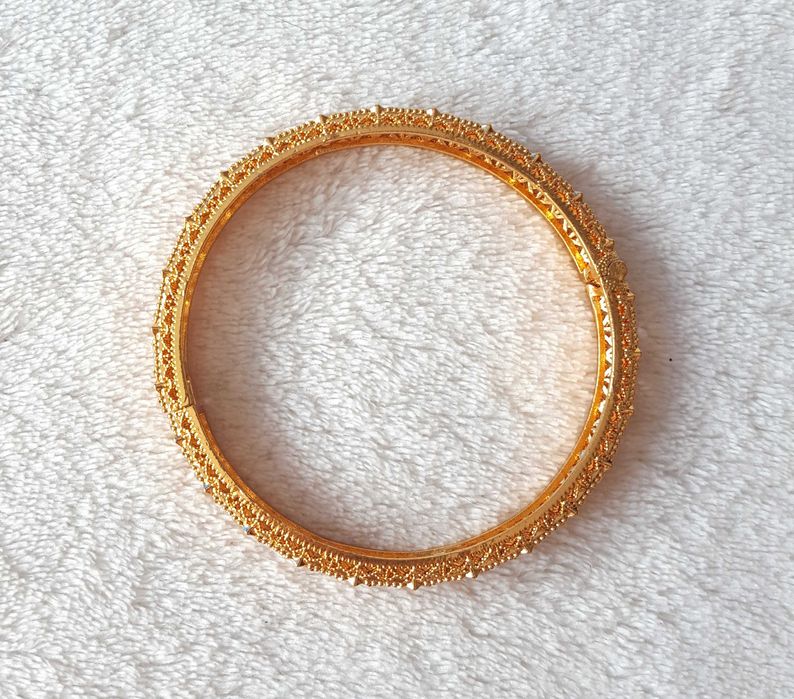 Bransoleta orientalna arabska złoty kolor bangla duża boho bohemian