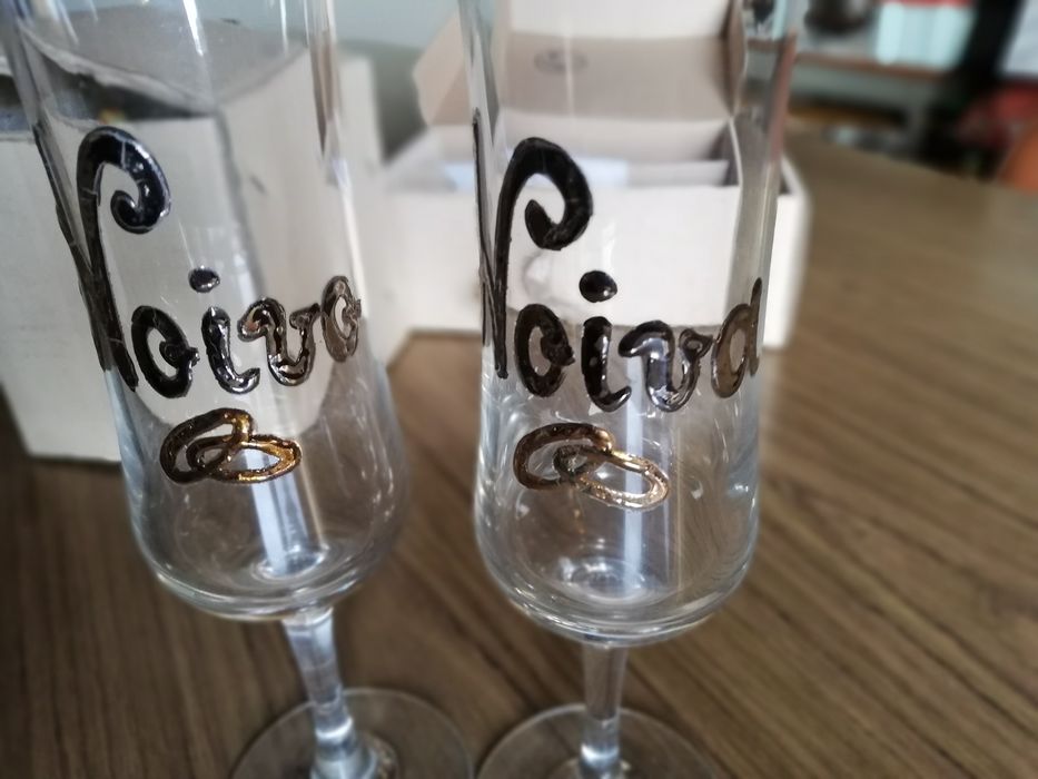 Par de flutes Noivos