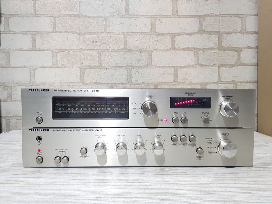 Стійка!Стерео підсилювач/тюнер Telefunken CT/CA/10 б/у з Німеччини
