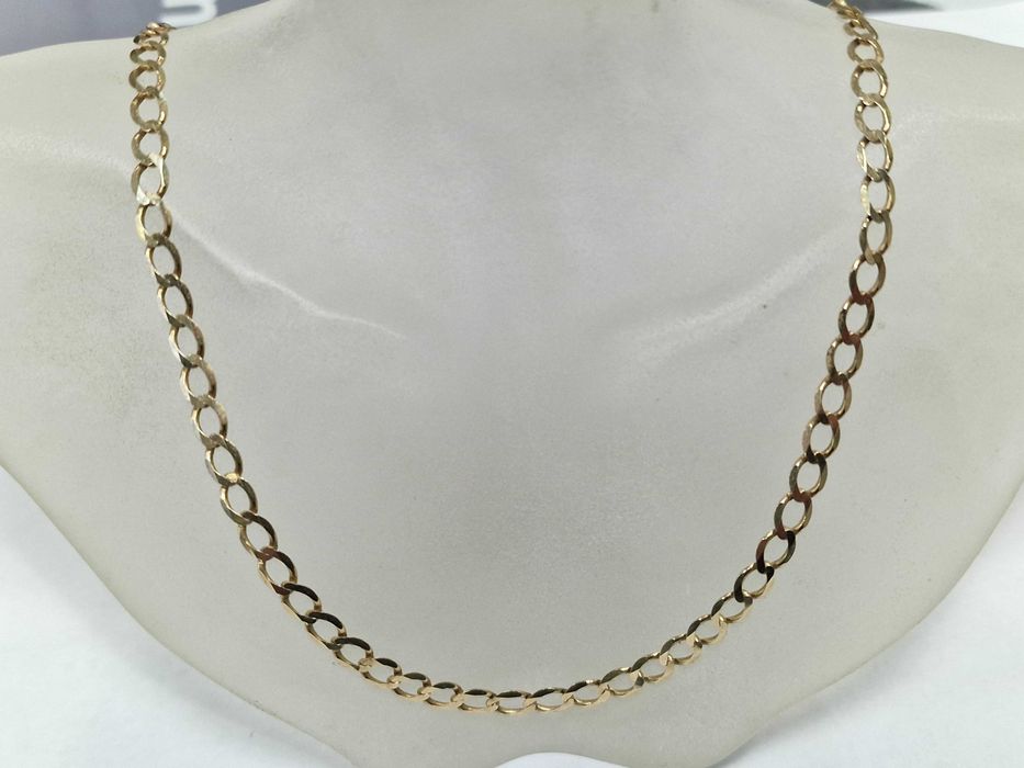 Złoty łańcuszek męski/ 375/ 7.14 gram/ 48cm/ Pancerka