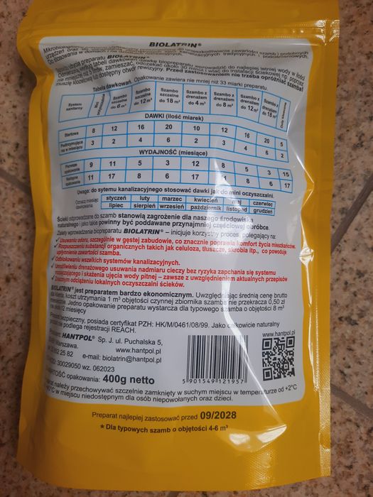 BIOLATRIN  Hantpol 400 g