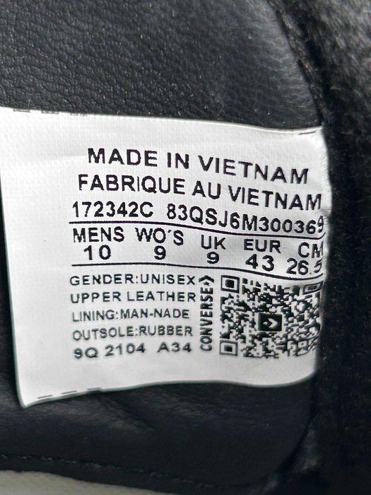 Кеди Converse DRKSHDW TURBOWPN чорні кросівки кеды черные кроссовки 43