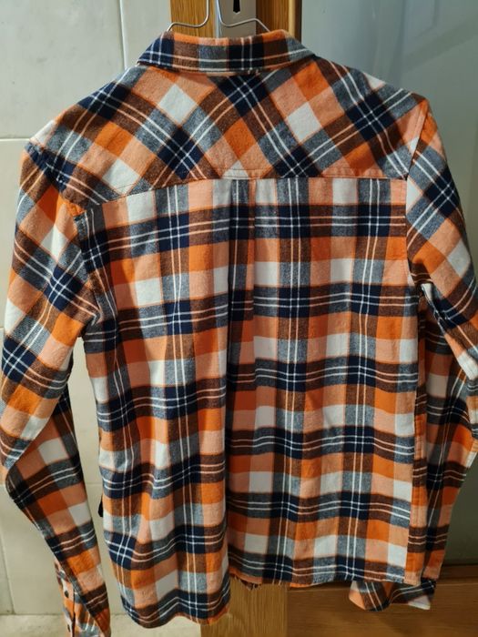 Camisa flanela aos quadrados, rapaz, tamanho 13/14 anos