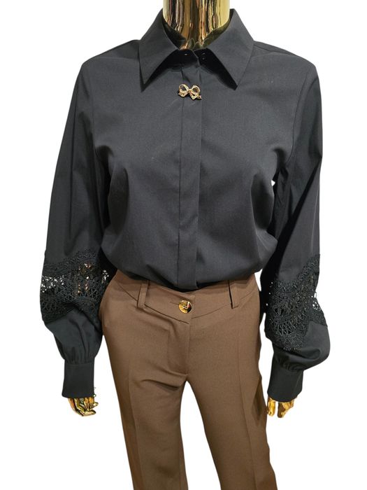 Koszula damska bawełniana MARGOT czarna rozmiar 42 Ksara