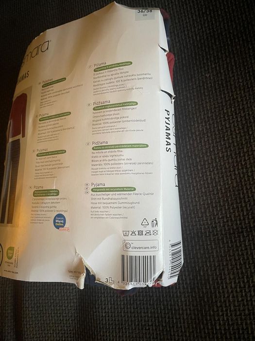 Piżama dwuczęściowa zimowa damska nowa S polarowa ciepła nieużywana