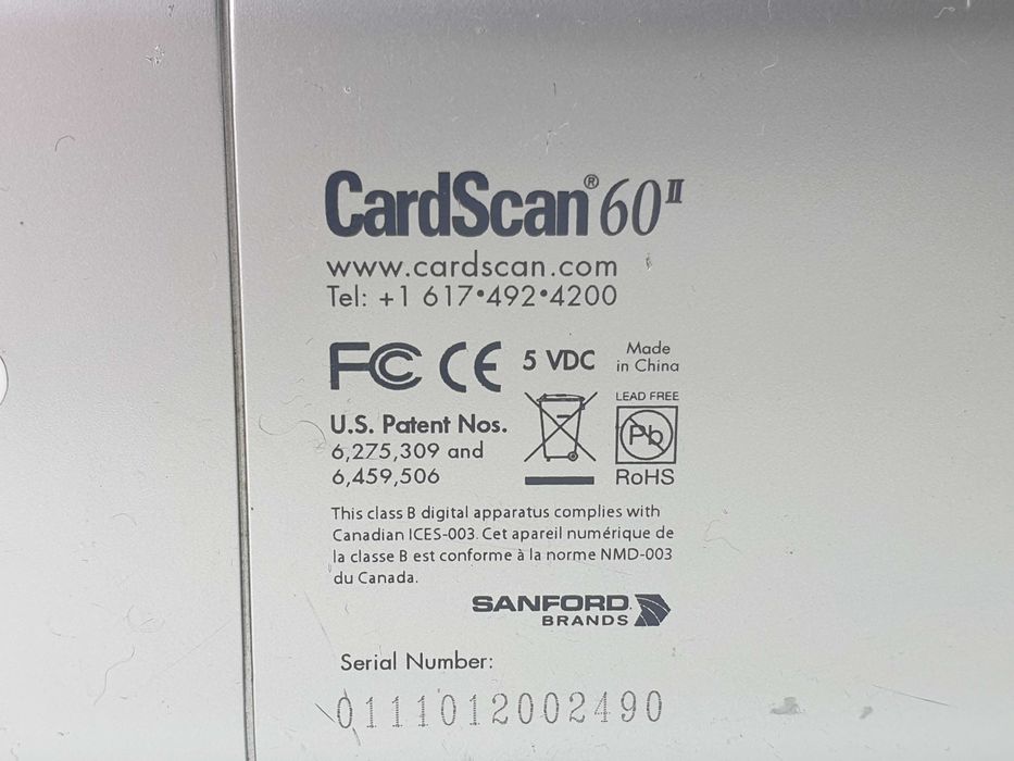 Сканери для візитних карток CardScan