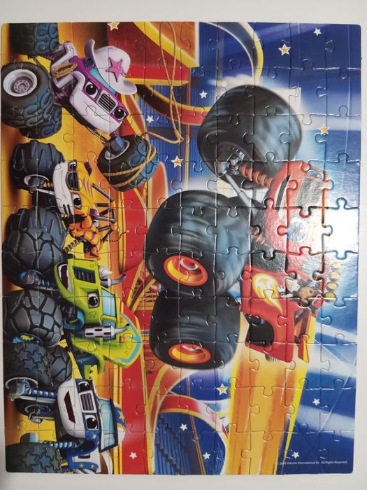 Lote 4 puzzles infantis carros