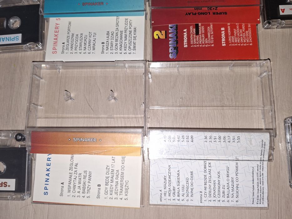 Zestaw 4 kaset Spinakery szanty
