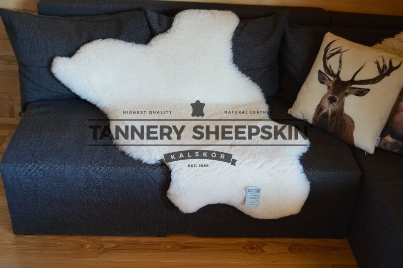 SKÓRA OWCZA Skóry Owcze Krótki Włos 3 cm Białe Naturalne