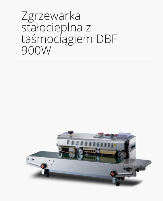 Zgrzewarka stałocieplna z taśmociągiem DBF 900 W