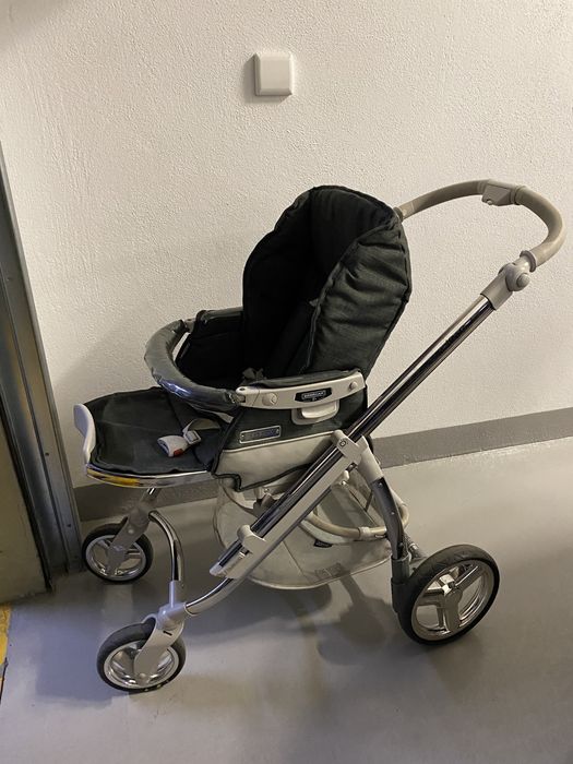 Carrinho - trio bebecar com ovo, cadeira e alcofa