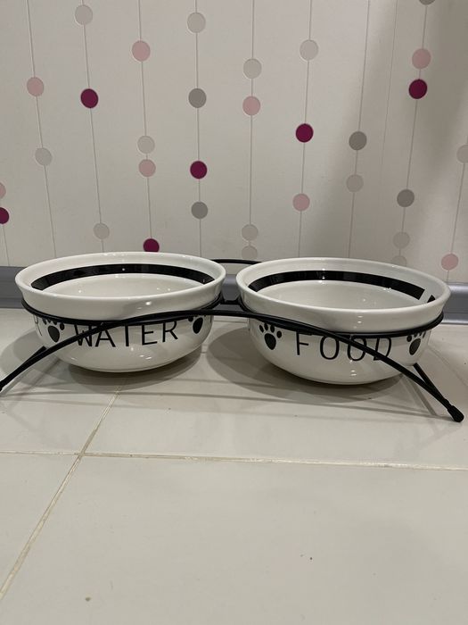 Миски керамічні на підставці для собак