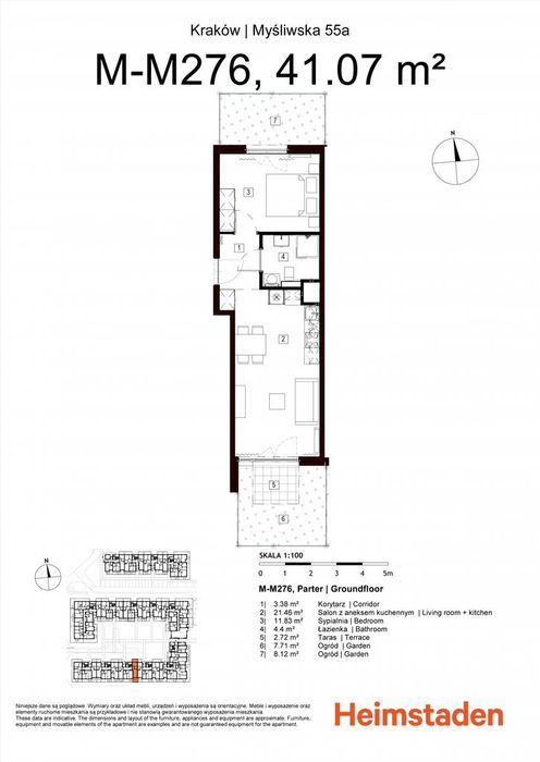 2 pok | 41 m² | dwa ogródki | 50% CZYNSZU GRATIS | Pet Friendly - Więcej