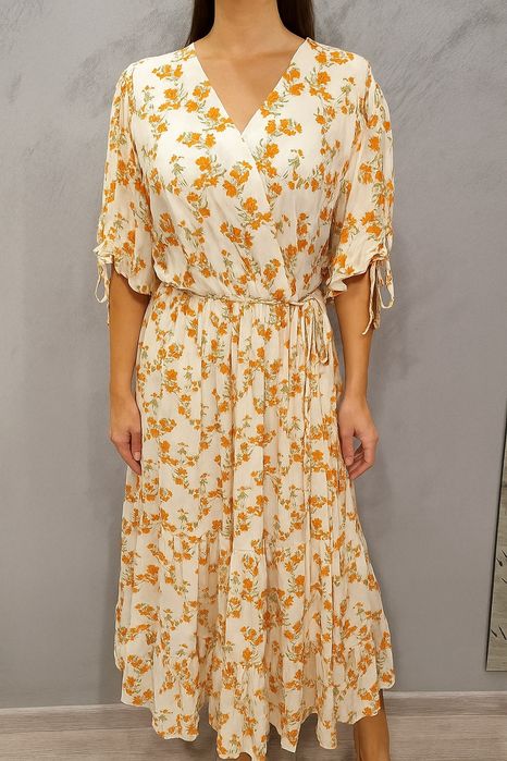 Sukienka 40 42 maxi lato Wiskoza