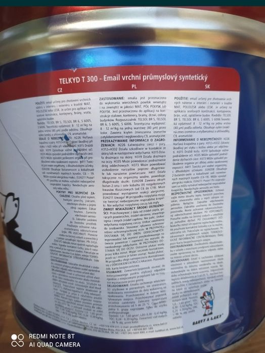 Фарба: метал,дерево,бетон,10кг,Краска Чехія