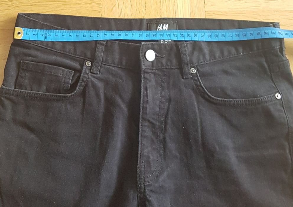 H&M spodnie jeansy r. 29 czarne