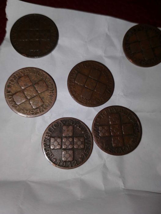 Moedas XX centavos bronze 1942