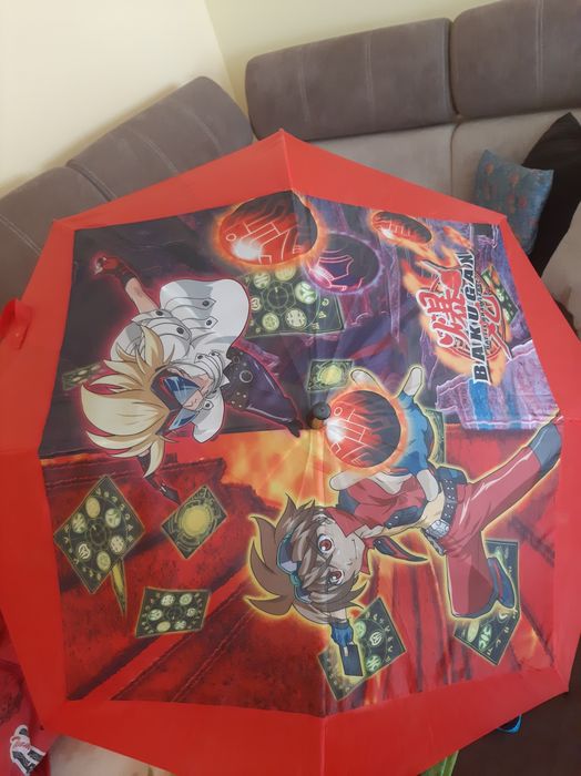Parasol dla dziecka z bajki Bakugan.