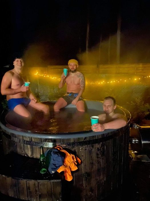 majówka długi weekend 12 osób  Kaszuby jezioro bania ruska balia sauna