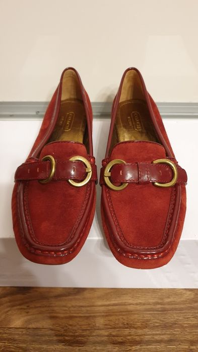 Buty mokasyny, czółenka, skóra naturalna COACH